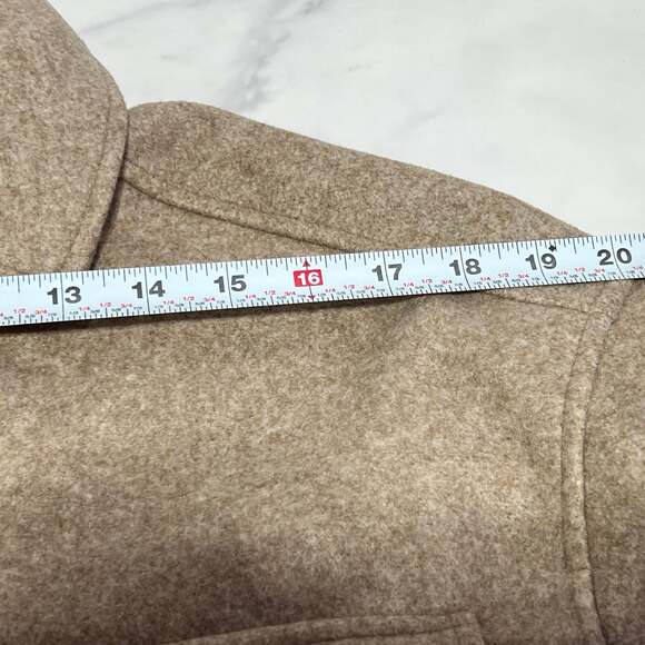 Zara Women Size XS Over-sized Soft Knit Tan Shirt Jacket Shacket - Picture 14 of 14